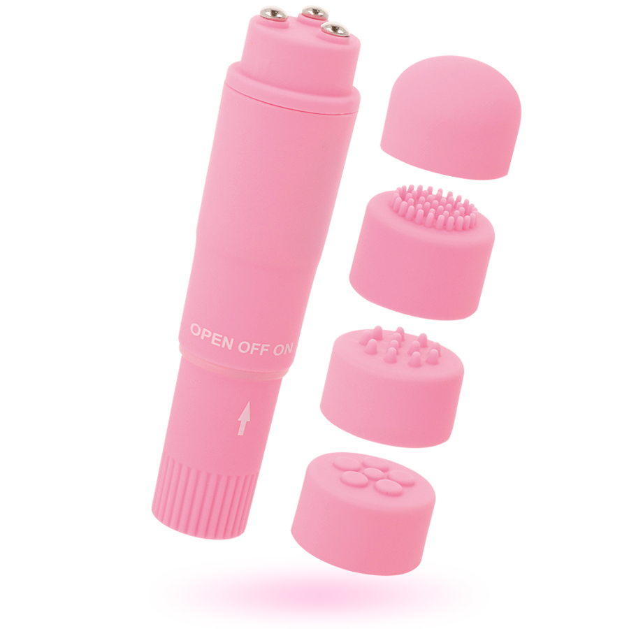 GLOSSY - KURT TASCHENMASSAGER ROSA Massager Vibrator Produktansicht und Details