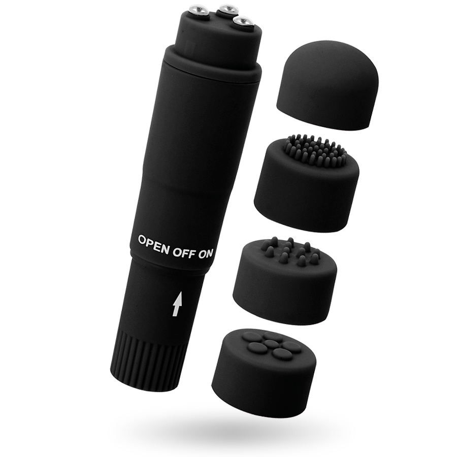 GLOSSY - KURT TASCHENMASSAGER SCHWARZ Massager Vibrator Produktansicht und Details
