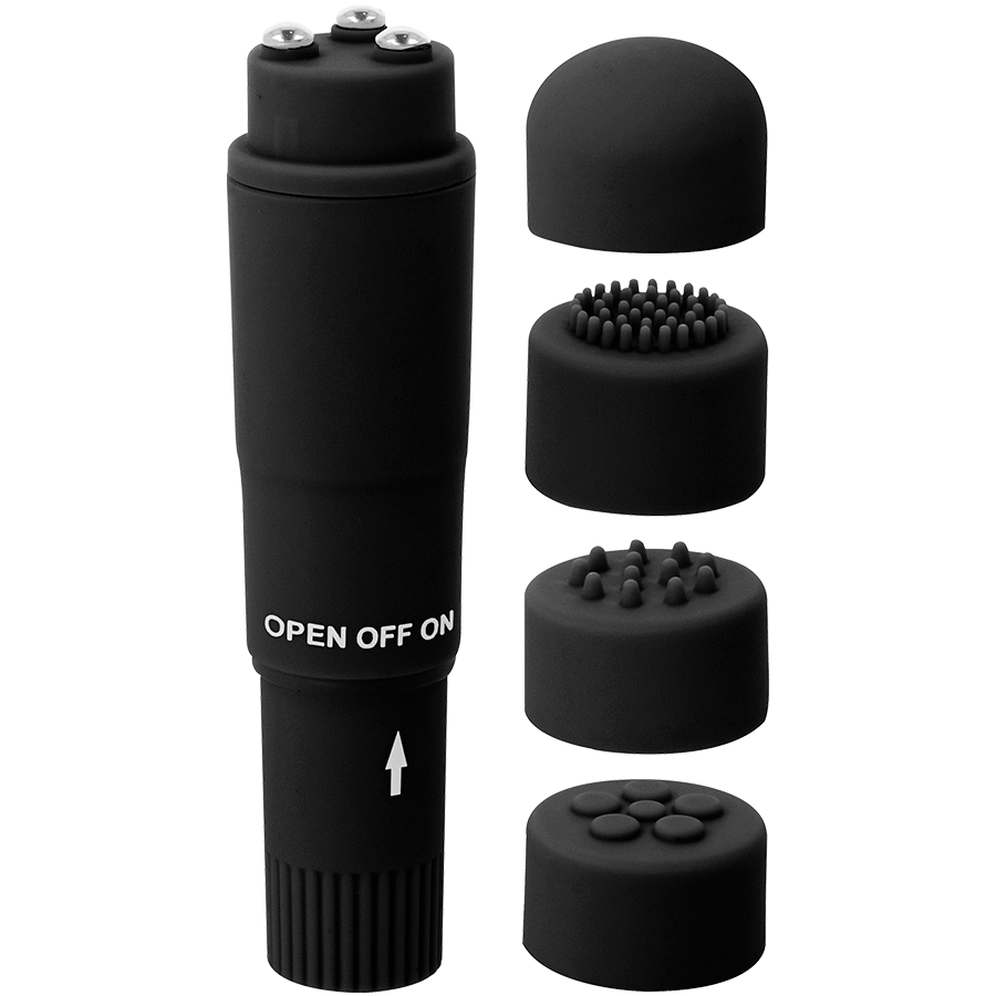 GLOSSY - KURT TASCHENMASSAGER SCHWARZ Massager Vibrator Produktansicht und Details