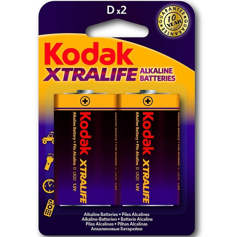 KODAK - XTRALIFE ALKALINE BATTERIES LR20 D LR20 1.5V – Batterien von KODAK
