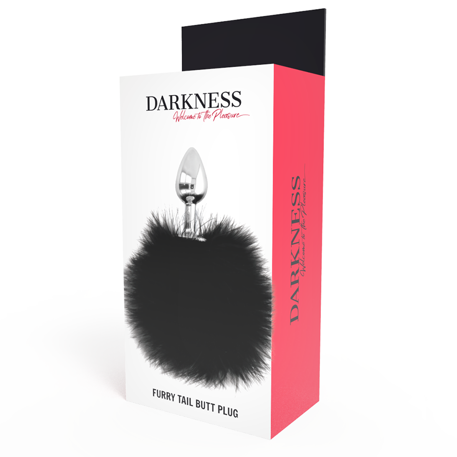 DARKNESS - EXTRA ANAL BUTTPLUG MIT SCHWANZ SCHWARZ 7 CM für sinnliche und diskrete Momente