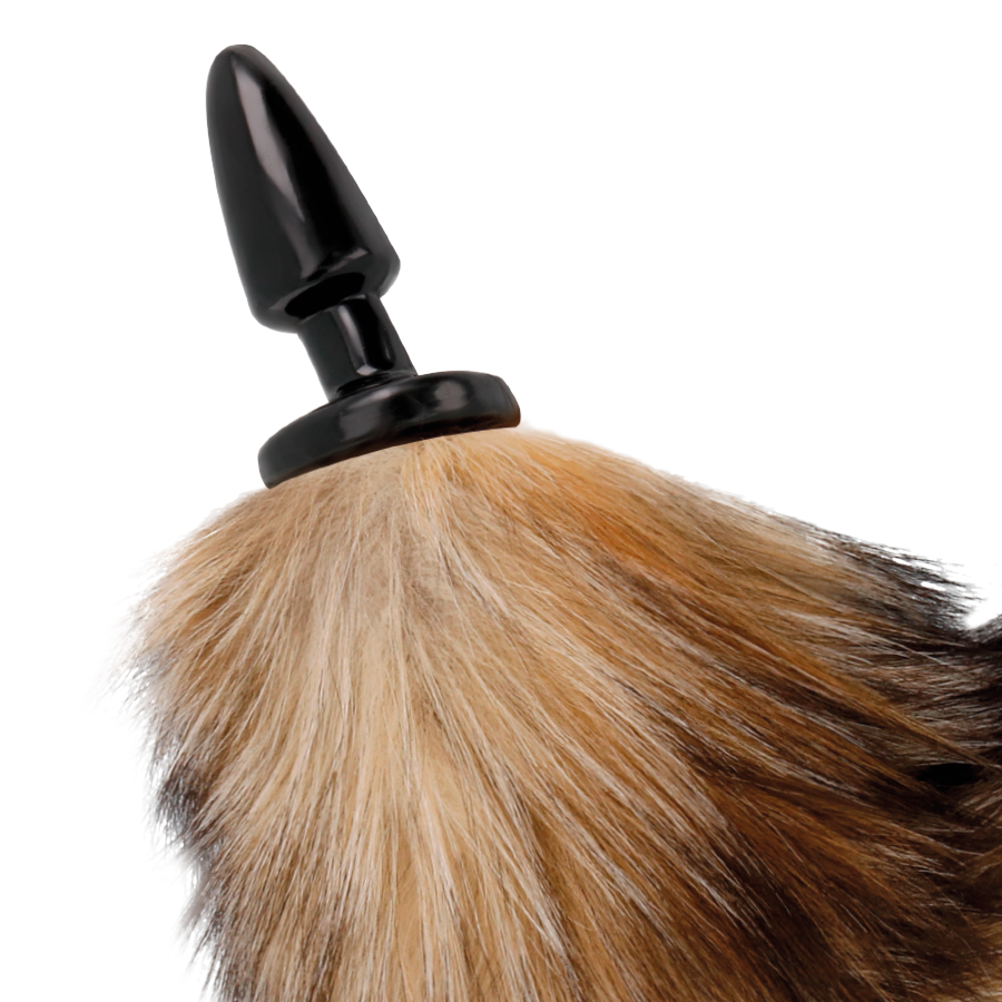 DARKNESS - NATÜRLICHER SCHWANZ MIT SILIKON-ANALSPlug 10 CM bei Secret Pulse im Erotikshop