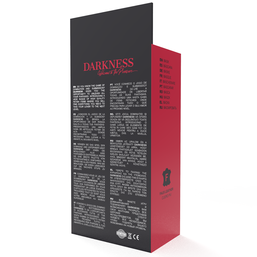 DARKNESS - SCHWARZE MASKE BDSM-Zubehör diskret online kaufen