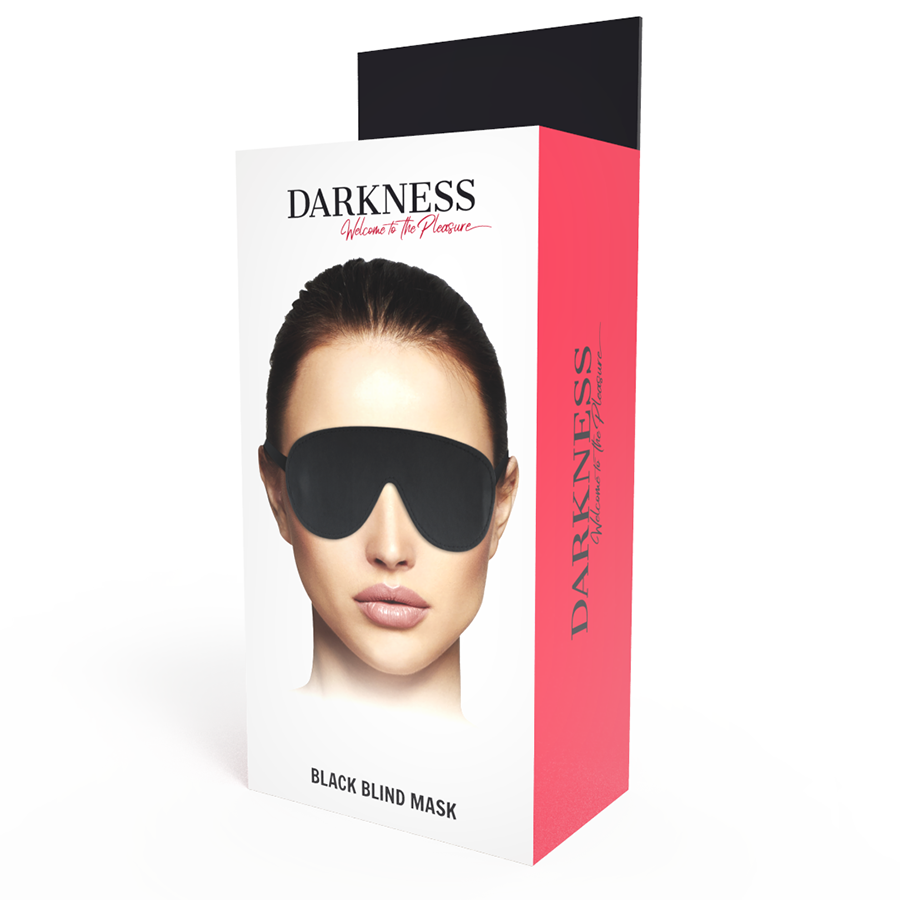 DARKNESS - HOCHWERTIGE SCHWARZE MASKE hochwertiges Zubehör