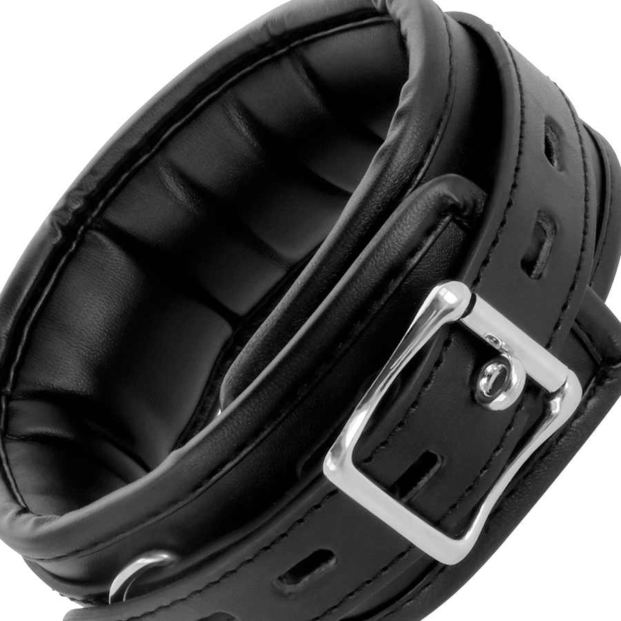 DARKNESS - WEICHE LEDER-HALSKETTE MIT KETTE – Erotik-Schmuck Bild 4