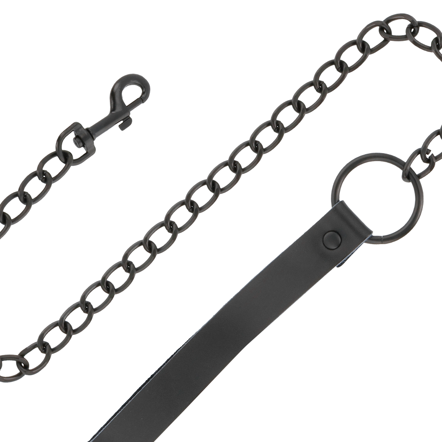 DARKNESS - SCHWARZE HALSKETTE MIT KETTE – Erotik-Schmuck Bild 4