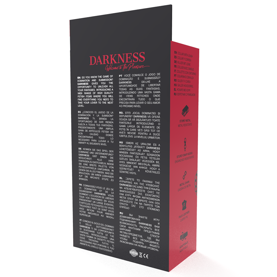 DARKNESS - SCHWARZE HALSKETTE MIT KETTE – Erotik-Schmuck Bild 6