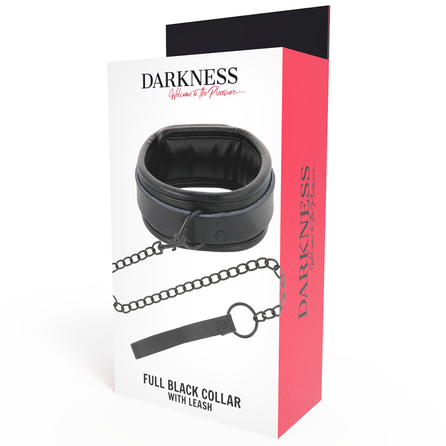 DARKNESS - SCHWARZE HALSKETTE MIT KETTE – Erotik-Schmuck Bild 5