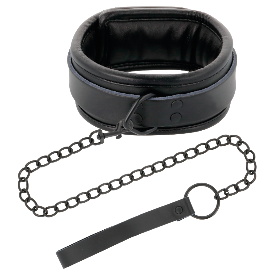 DARKNESS - SCHWARZE HALSKETTE MIT KETTE – Erotik-Schmuck Bild 2