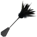 DARKNESS Schwarze Federpeitsche 48 cm – Doppelseitige Reitgerte | Secret Pulse BDSM-Peitsche diskret online kaufen
