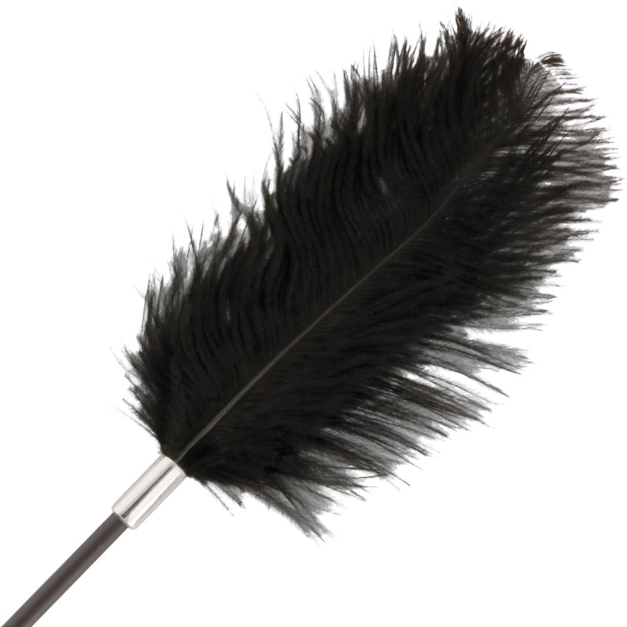 DARKNESS - SCHWARZE LIEBESFEDER-PEISTE 56 CM – Kitzel-Accessoire Bild 2