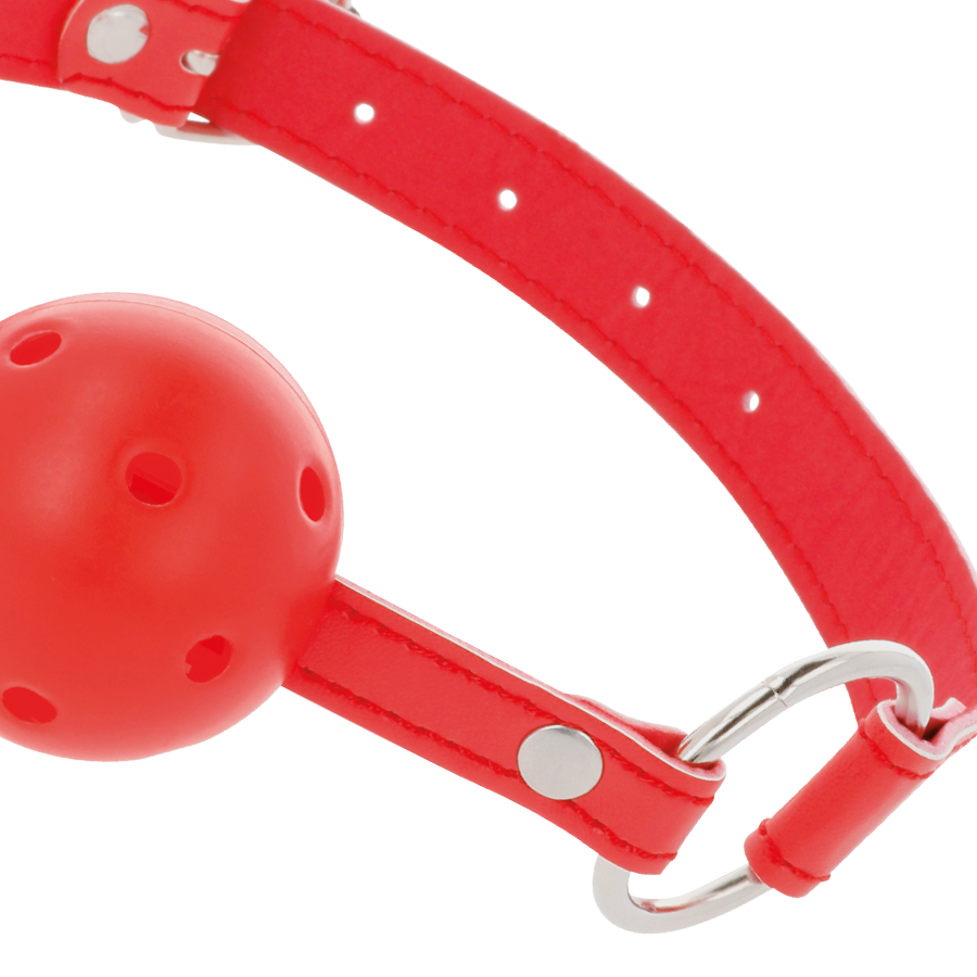 DARKNESS - ROTER, ATMUNGSAKTIVER KNEBEL bei Secret Pulse im Erotikshop