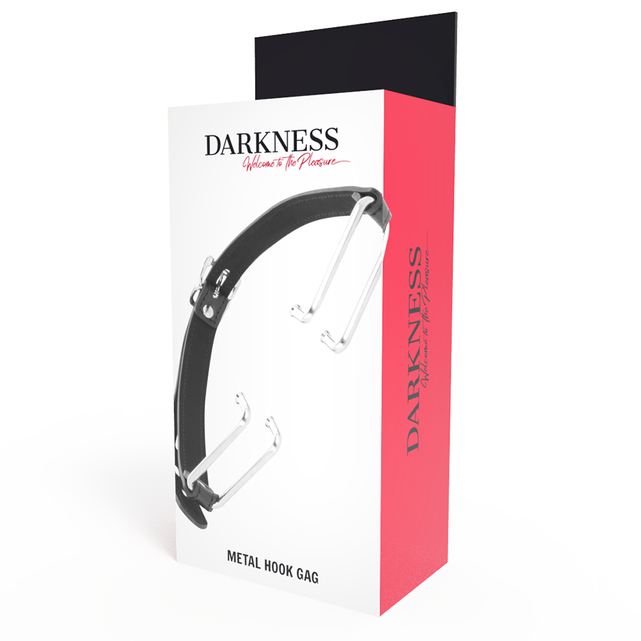 DARKNESS - KNEBEL MIT SCHWARZEM HAKEN für sinnliche und diskrete Momente