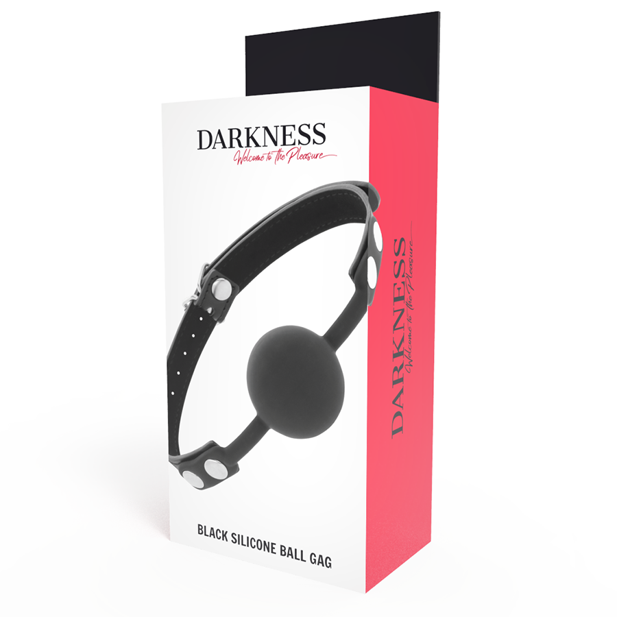 DARKNESS - KNEBEL AUS SCHWARZEM SILIKON für sinnliche und diskrete Momente