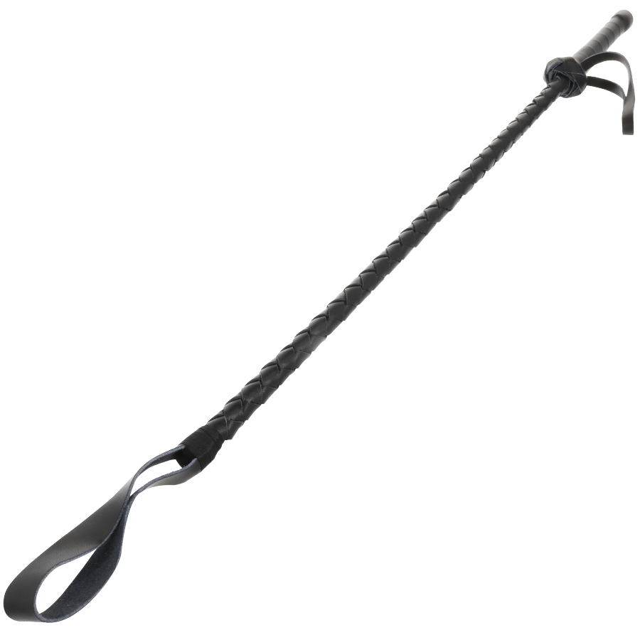 DARKNESS Leder-Fetisch-BDSM-Peitsche 60 cm – Bondage & Fetisch | Secret Pulse Bondage-Fessel diskret online kaufen