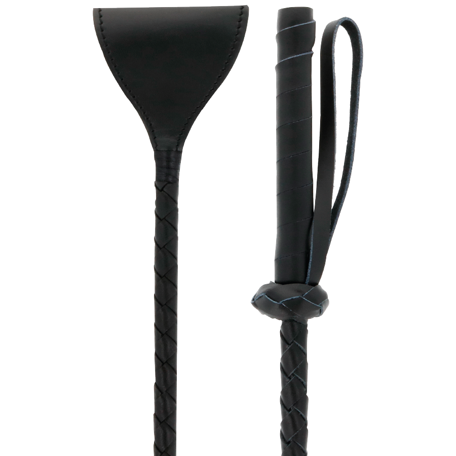 DARKNESS Schwarze Whipper-Peitsche 60 cm – BDSM & Fetisch | Secret Pulse Produktansicht und Details