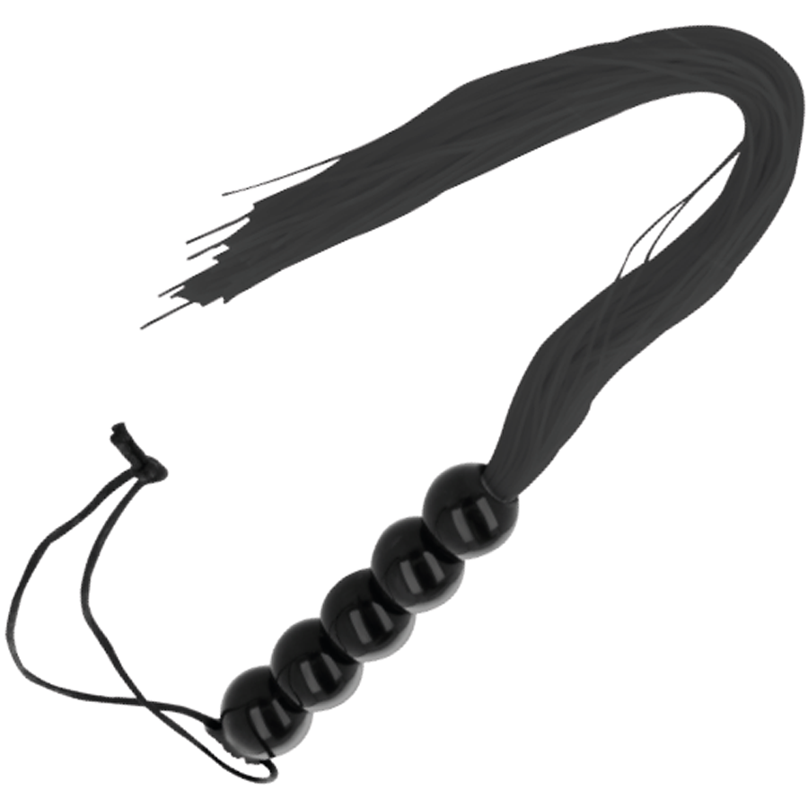 DARKNESS Dünne Schwarze Bondage-Peitsche 45 cm – BDSM & Fetisch | Secret Pulse Bondage-Fessel diskret online kaufen