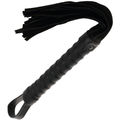 DARKNESS Schwarze Bondage-Peitsche mit Ledergriff – BDSM & Fetisch | Secret Pulse Bondage-Fessel diskret online kaufen