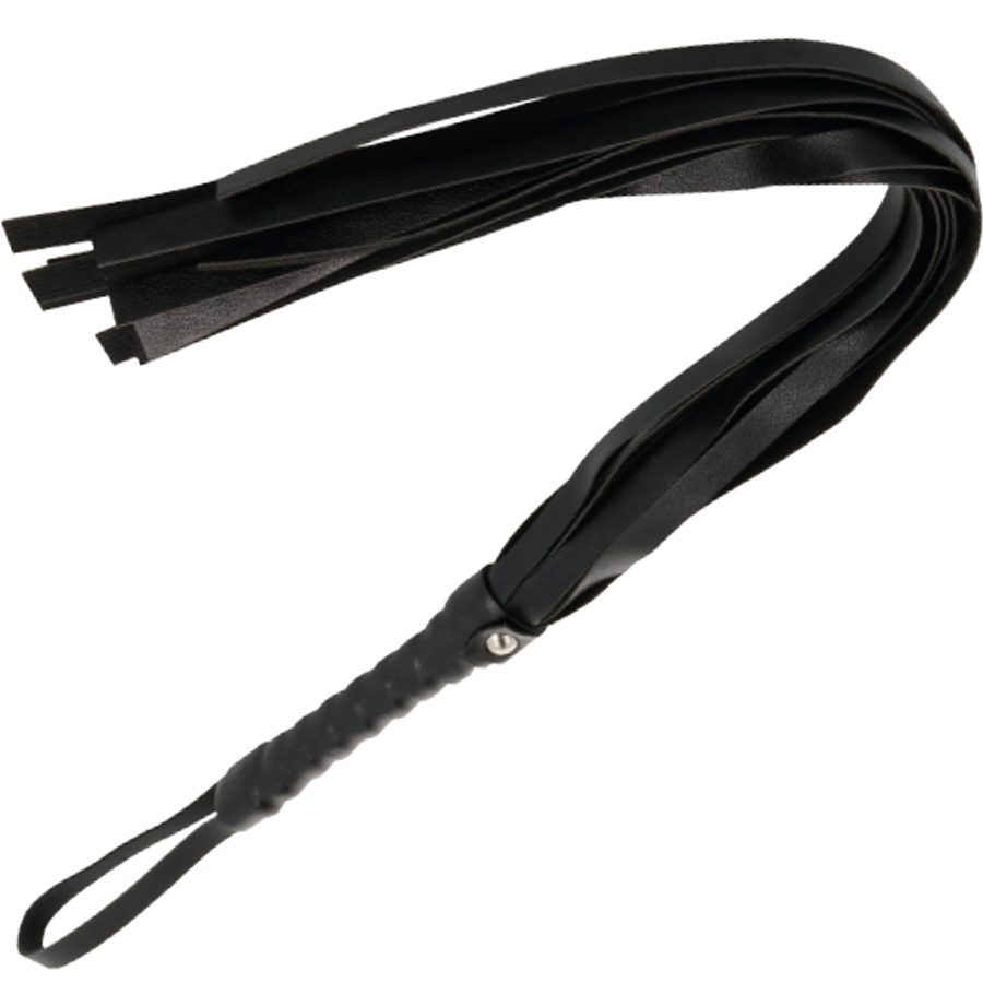 DARKNESS Schwarze Bondage-Peitsche 45 cm – BDSM & Fetisch | Secret Pulse Bondage-Fessel diskret online kaufen