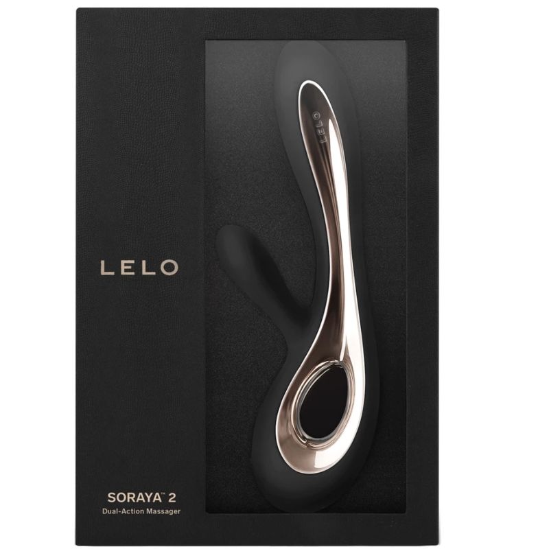 LELO - SORAYA 2 SCHWARZER KANINCHENVIBRATOR Produktansicht und Details