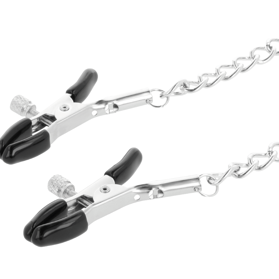 DARKNESS - EINSTELLBARE NIPPELKLEMMEN AUS METALL Produktansicht und Details