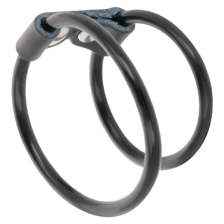 DARKNESS - DOPPELTER FLEXIBLER PENISRING Produktansicht und Details