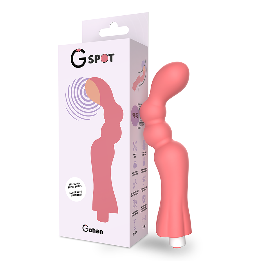 G-SPOT - GOHAN VIBRATOR HELLROT Vibrator diskret online kaufen
