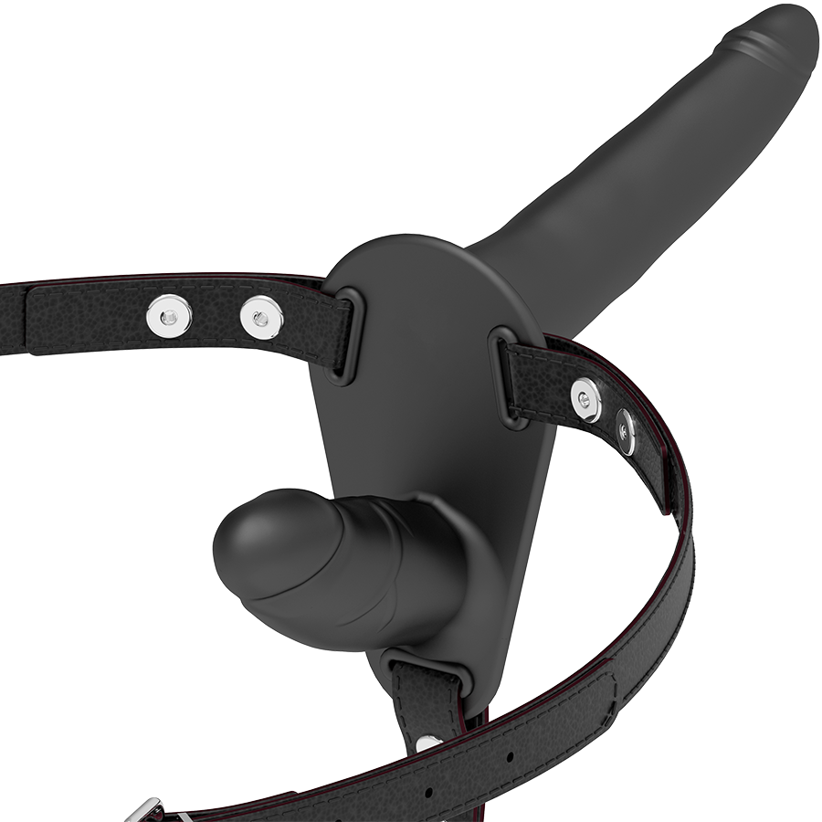 FETISCH DEVOT HARNESS - DOPPELTE PENETRATION SCHWARZ BDSM-Zubehör diskret online kaufen