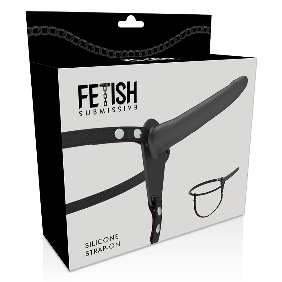 FETISH SUBMISSIVE HARNESS - SCHWARZES SILIKON 15 CM – BDSM-Zubehör Bild 5