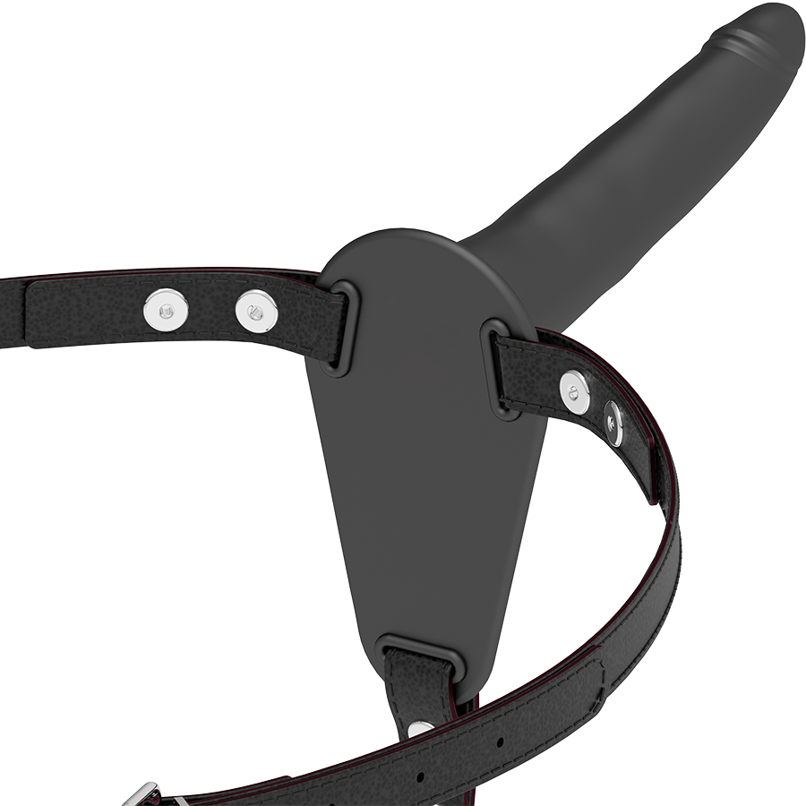 FETISH SUBMISSIVE HARNESS - SCHWARZES SILIKON 15 CM – BDSM-Zubehör Bild 1