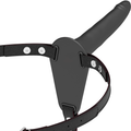 FETISH SUBMISSIVE HARNESS - SCHWARZES SILIKON 15 CM – BDSM-Zubehör Bild 1