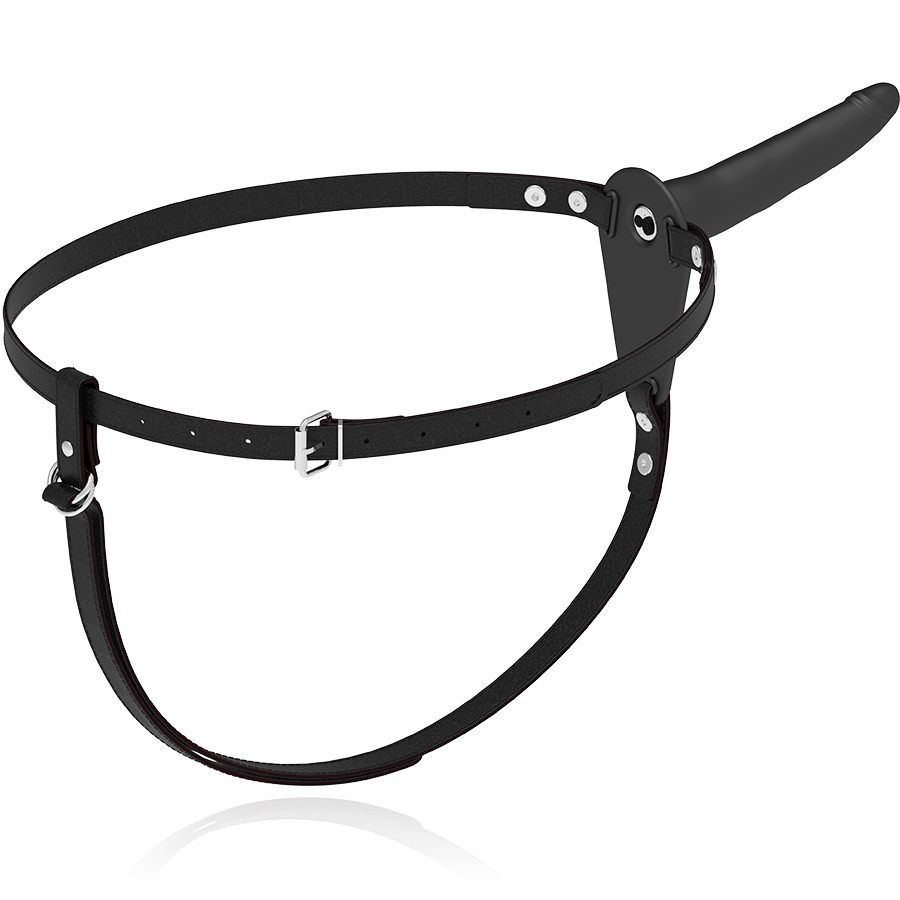 FETISH SUBMISSIVE HARNESS - SCHWARZER SILIKONVIBRATOR 15 CM für sinnliche Momente allein oder zu zweit