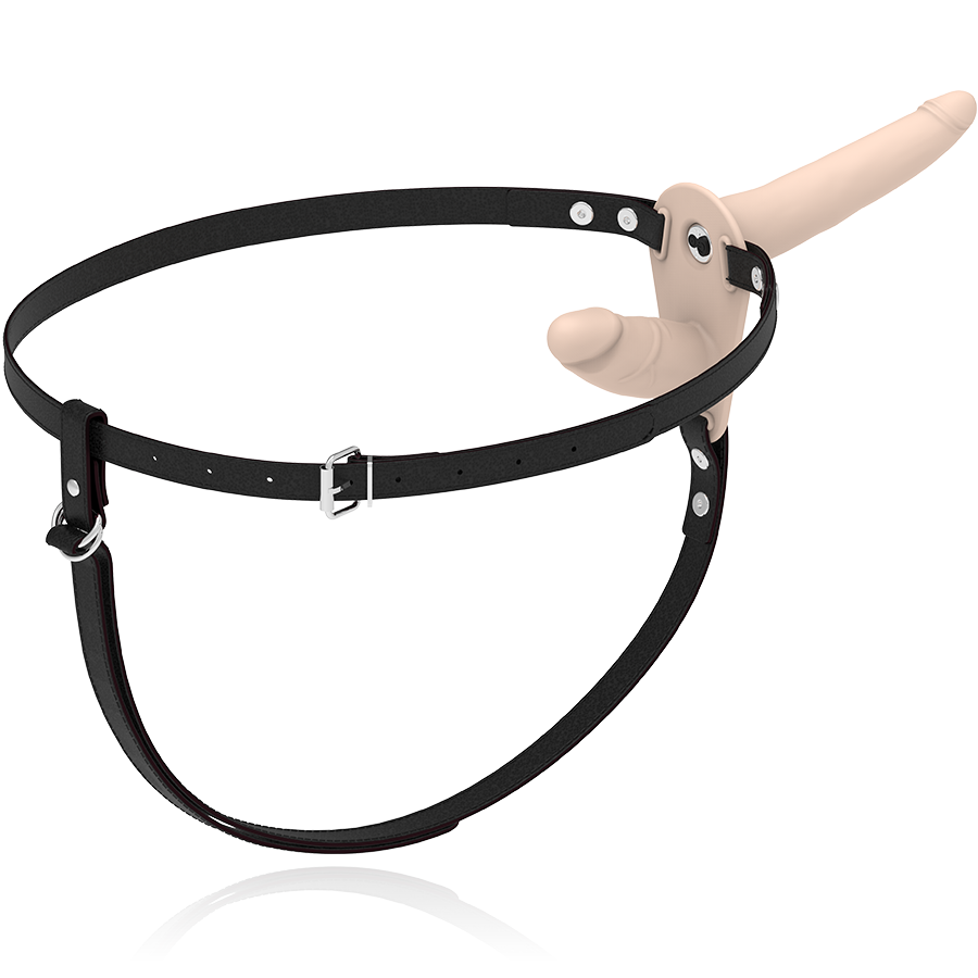FETISH SUBMISSIVE HARNESS - DOPPELTE PENETRATION, FLEISCH-VIBRATOR für sinnliche Momente allein oder zu zweit
