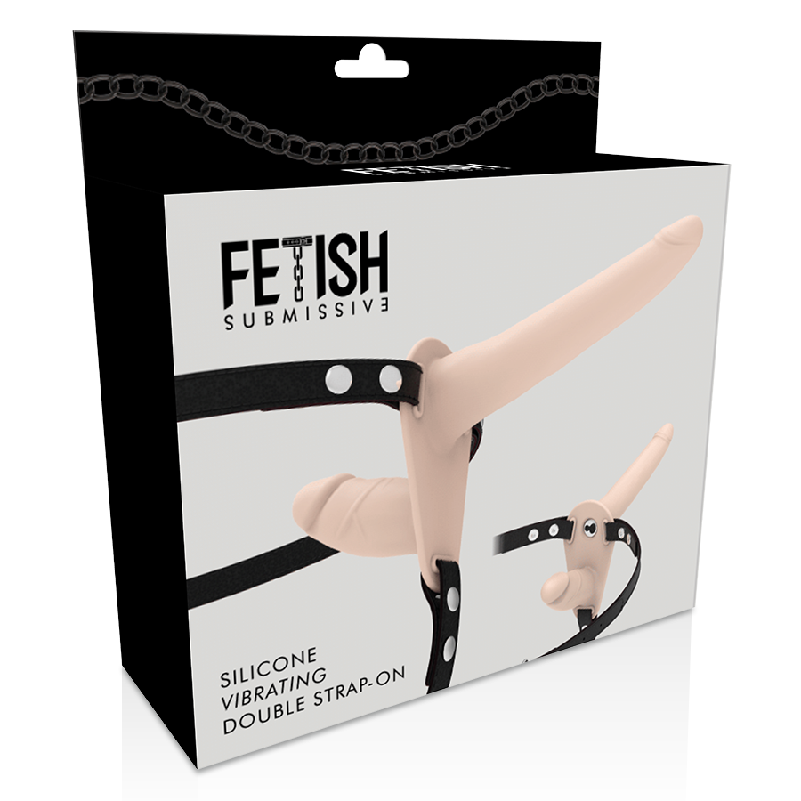 FETISH SUBMISSIVE HARNESS - DOPPELTE PENETRATION, FLEISCH-VIBRATOR Vibrator diskret online kaufen