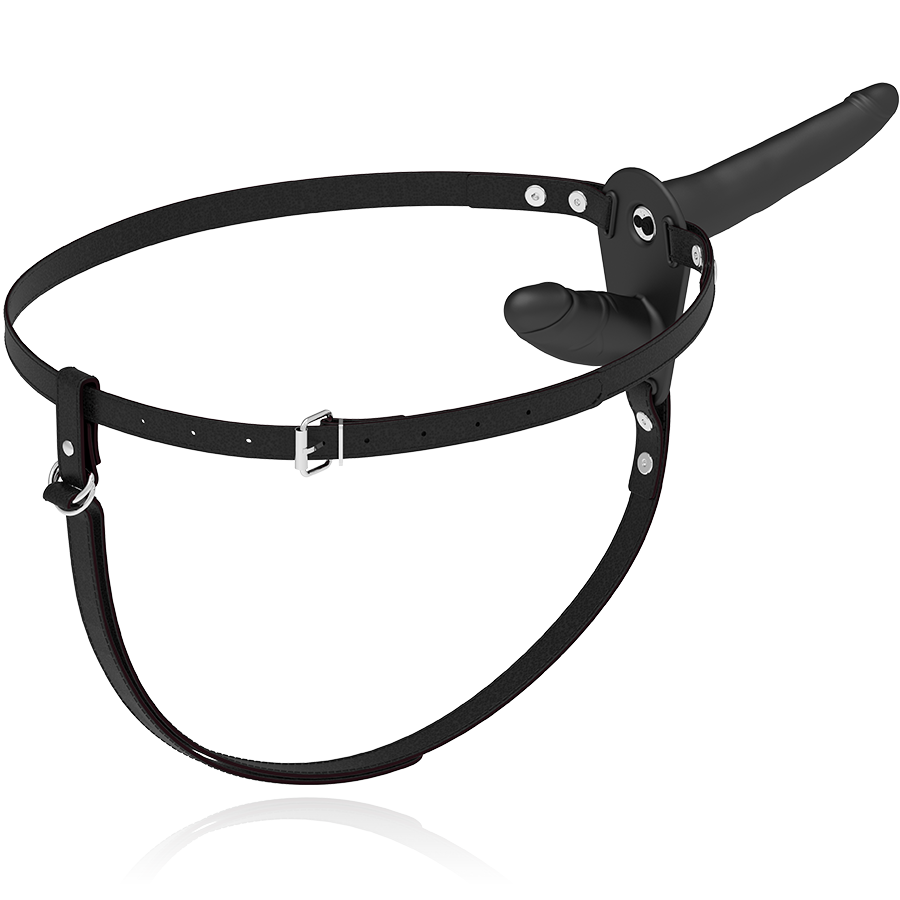 FETISH SUBMISSIVE HARNESS - DOPPELTE PENETRATION SCHWARZER VIBRATOR für sinnliche Momente allein oder zu zweit