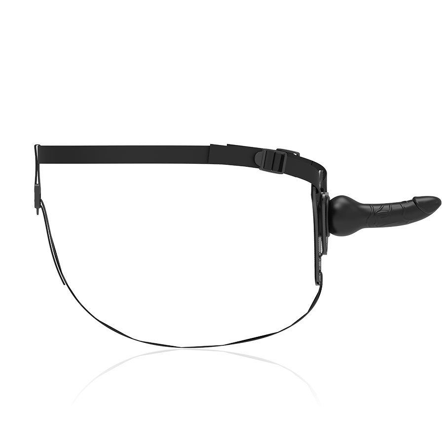 FETISH SUBMISSIVE HARNESS - REALISTISCHES SCHWARZES SILIKON 16 CM – BDSM-Zubehör Bild 4