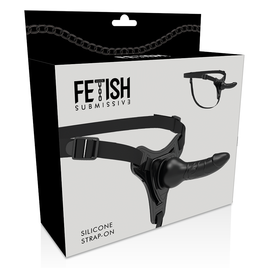 FETISH SUBMISSIVE HARNESS - REALISTISCHES SCHWARZES SILIKON 16 CM – BDSM-Zubehör Bild 5