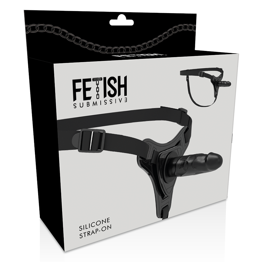 FETISH SUBMISSIVE HARNESS - REALISTISCHES SCHWARZES SILIKON 15 CM – BDSM-Zubehör Bild 5