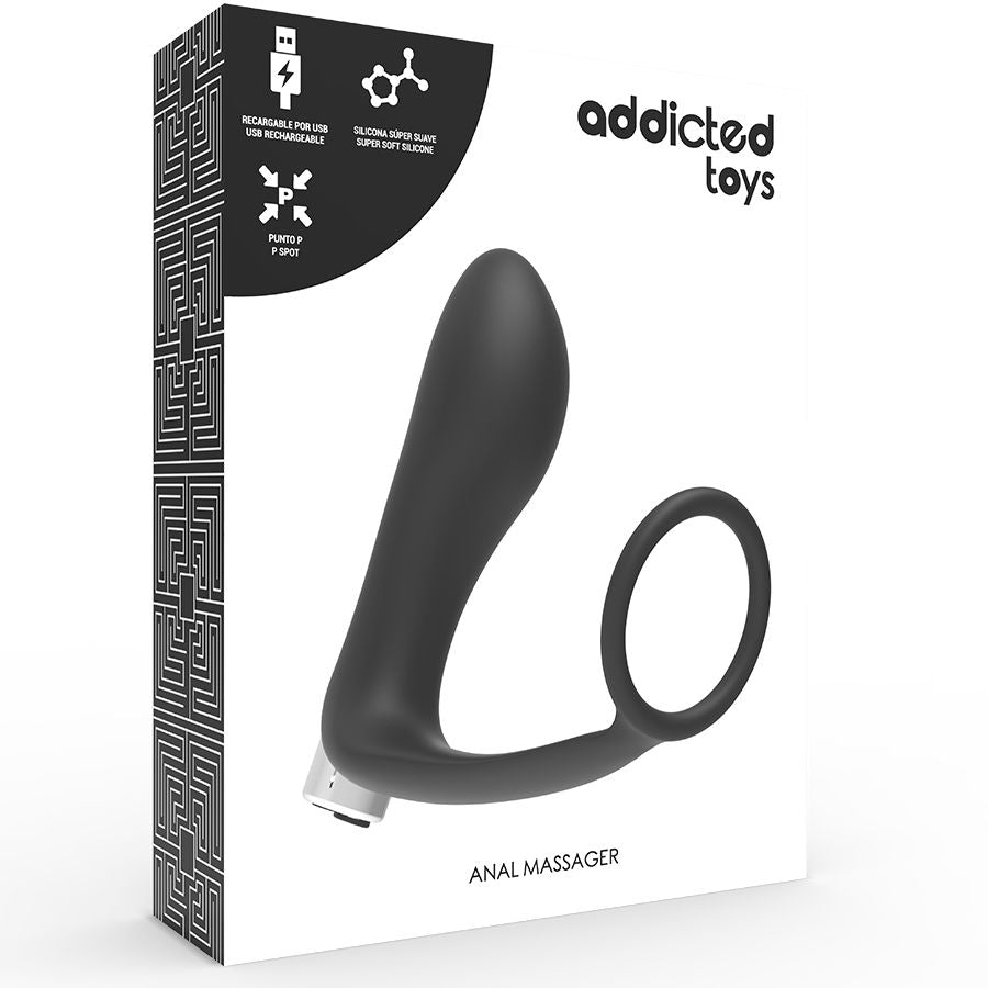 ADDICTED TOYS - PROSTATISCHER VIBRATOR WIEDERAUFLADBAR. MODELL 1 - SCHWARZ Vibrator diskret online kaufen