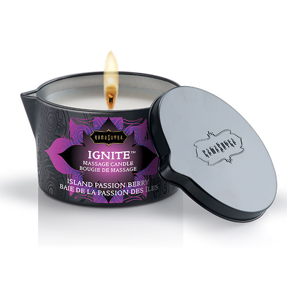 KAMASUTRA - MASSAGEKERZE PASSION ISLAND 170GR Produktansicht und Details