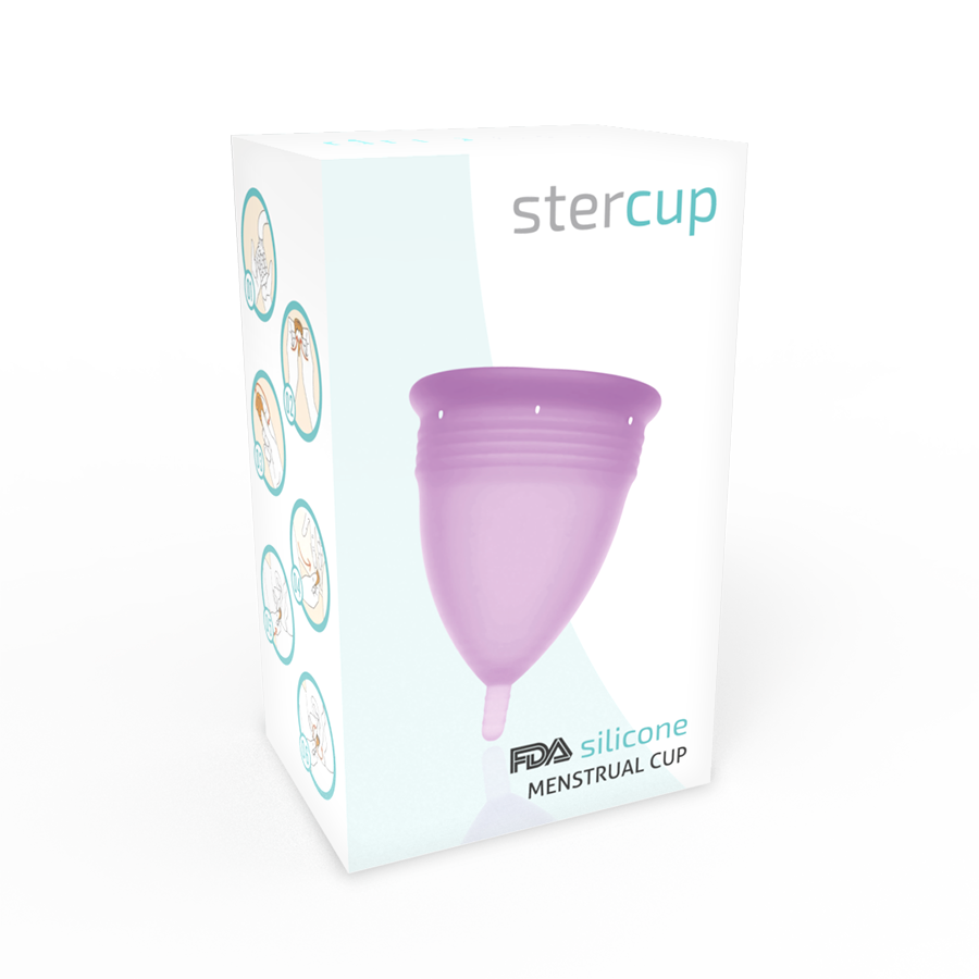 STERCUP - FDA SILIKON-MENSTRUALCUP FLIEDER - GRÖSSE S – Intimhygiene Bild 5