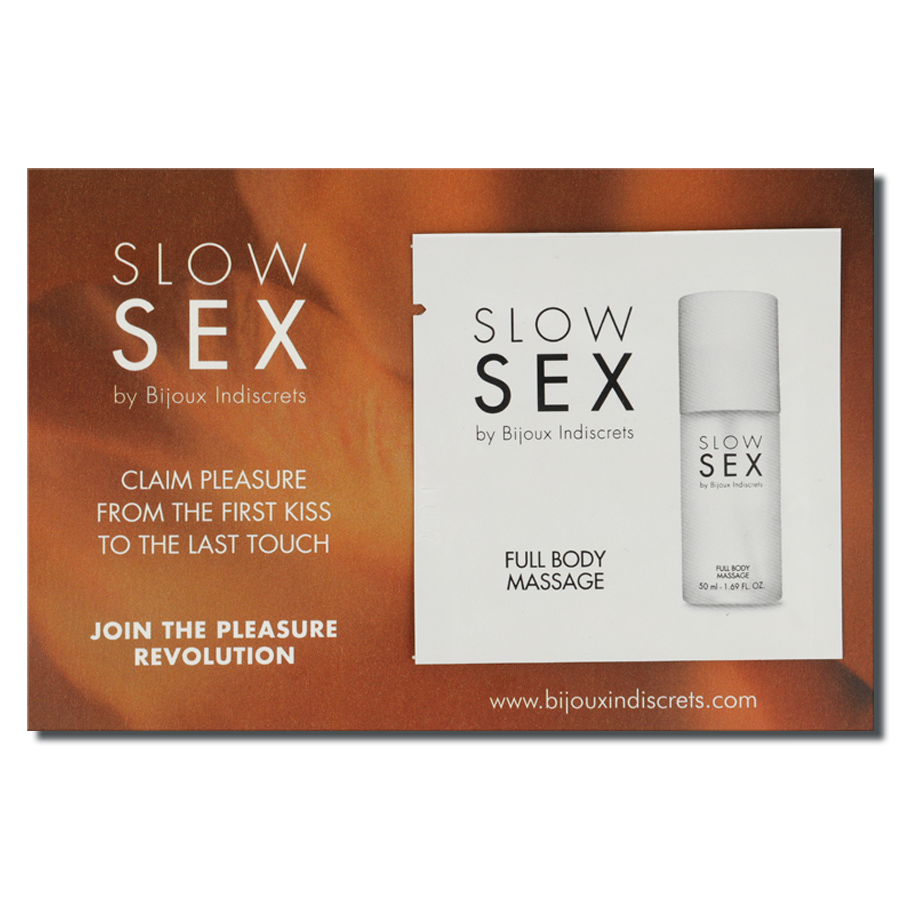 BIJOUX - SLOW SEX GANZKÖRPERMASSAGE MASSAGEGEL 2 ML Massagegel diskret online kaufen