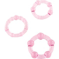 SEVEN CREATIONS - SET AUS DREI ROSA PENISRINGEN Set Produktansicht