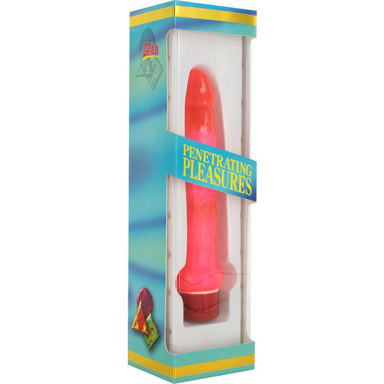 SEVEN CREATIONS - JELLY DÜNNER ROSA ANALVIBRATOR Produktansicht und Details