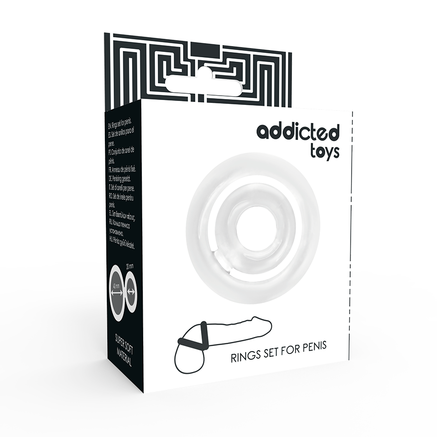 ADDICTED TOYS - POTENZ-C-RING PENIS KLAR für sinnliche und diskrete Momente