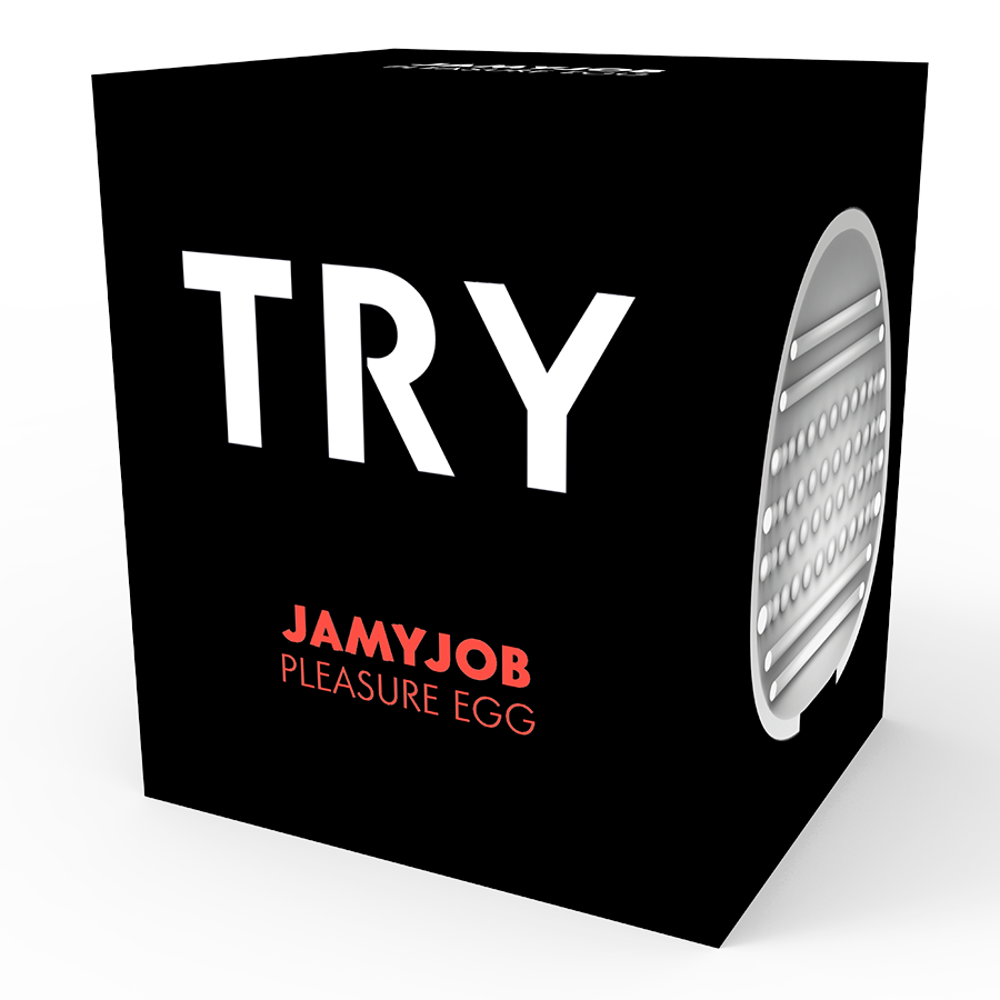 JAMYJOB - EGG MASTURBATOR SCHWARZE VERSION DISKRETT für sinnliche und diskrete Momente