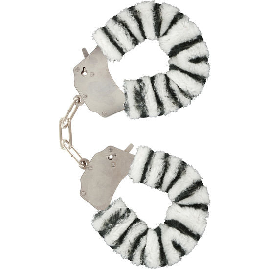 TOYJOY - FURRY FUN MANSCHETTEN BONDAGE ZEBRA Bondage-Fessel diskret online kaufen