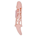 BAILE - PENIS EXTENDER COVER MIT VIBRATION UND NATÜRLICHEM GURT 13.5 CM – Penis-Extender Bild 1