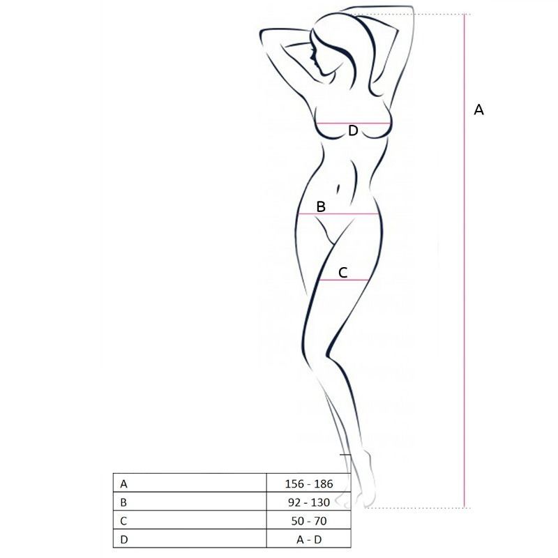 PASSION - WOMAN BS053 WEISSER BODYSTOCKING, EINE GRÖSSE Detailansicht bei Secret Pulse