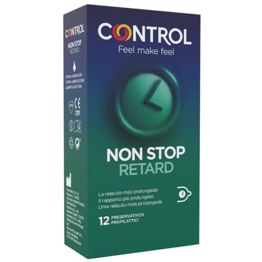 CONTROL - NON STOP RETARD CONDOMS 12 UNITS Kondome diskret online kaufen